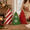 3/4/5pcs 2D Flat Wooden Christmas Tree Ornaments Tabletop Xmas Tree  Family Gathering