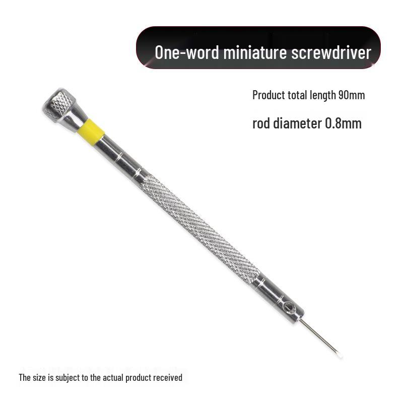 

Multi-Purpose Precision Screwdriver: Flathead, Phillips, 1.0mm for Watches, Eyeglasses, Clocks, Notebooks