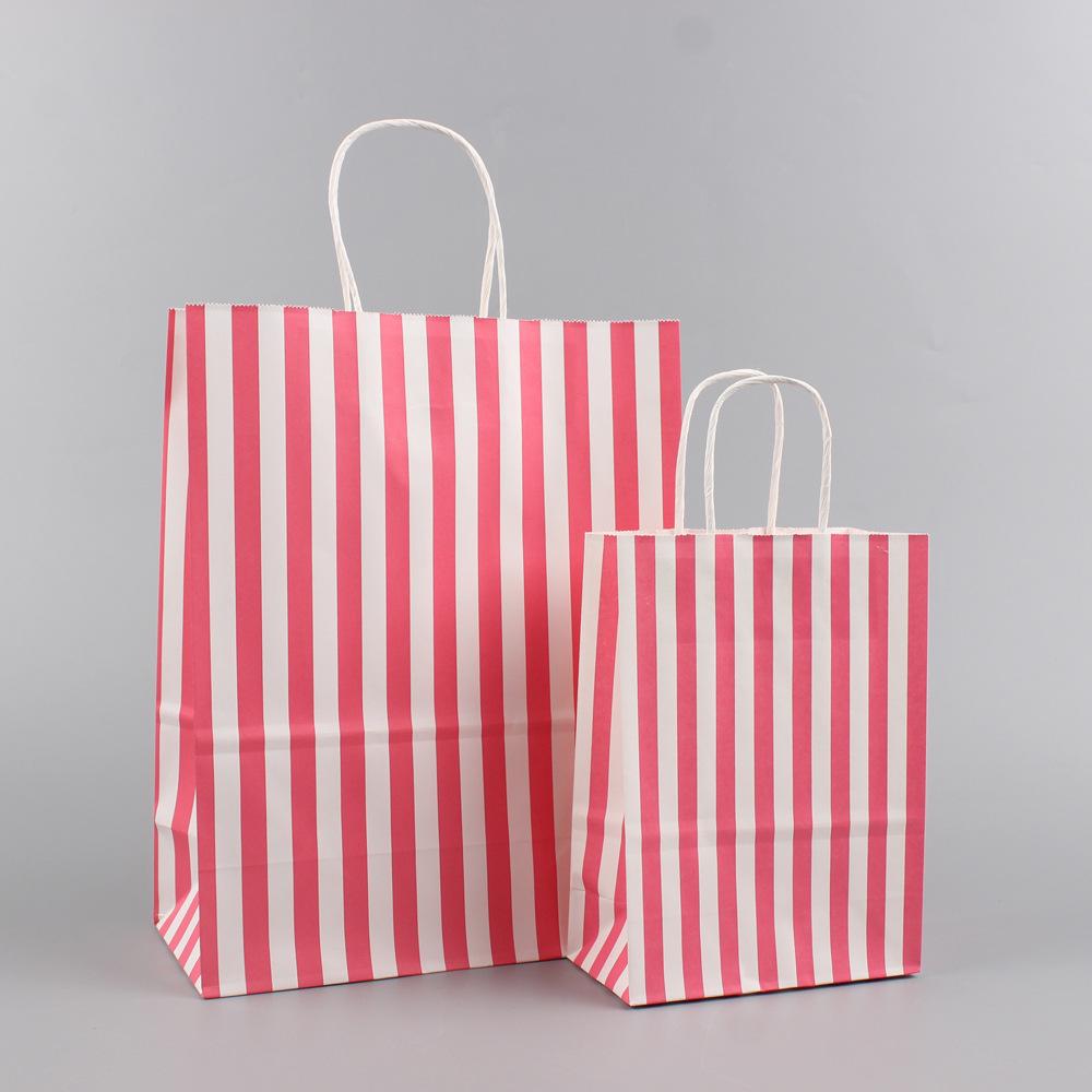 Liela punktota Ziemassvētku dāvanu maisiņš - Pārnēsājams kraftpapīrs