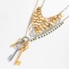 Key Tassel Exaggerated Multi-layer Necklace Retro Bohemian Cool Style Pendant Jewelry