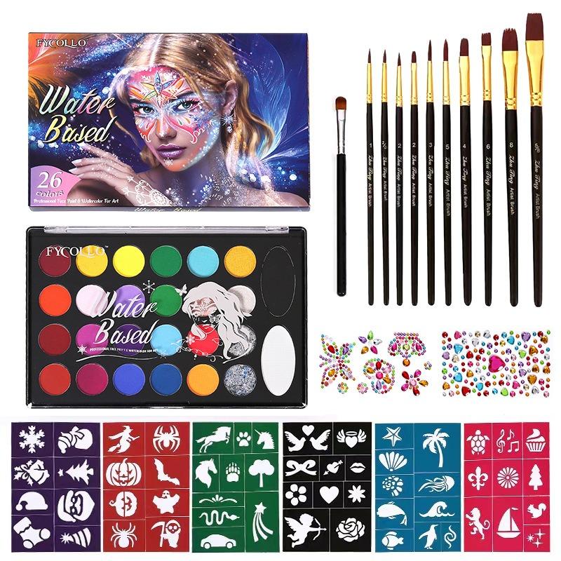 1PACK 26-color Water-soluble Body Paint Halloween Quick-drying Face Paint Face Paint