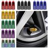 4pcs Aluminum Anodized Tire Valve Caps Motorcycle Electric Vehicle Valve Core  for Car SUV Truck