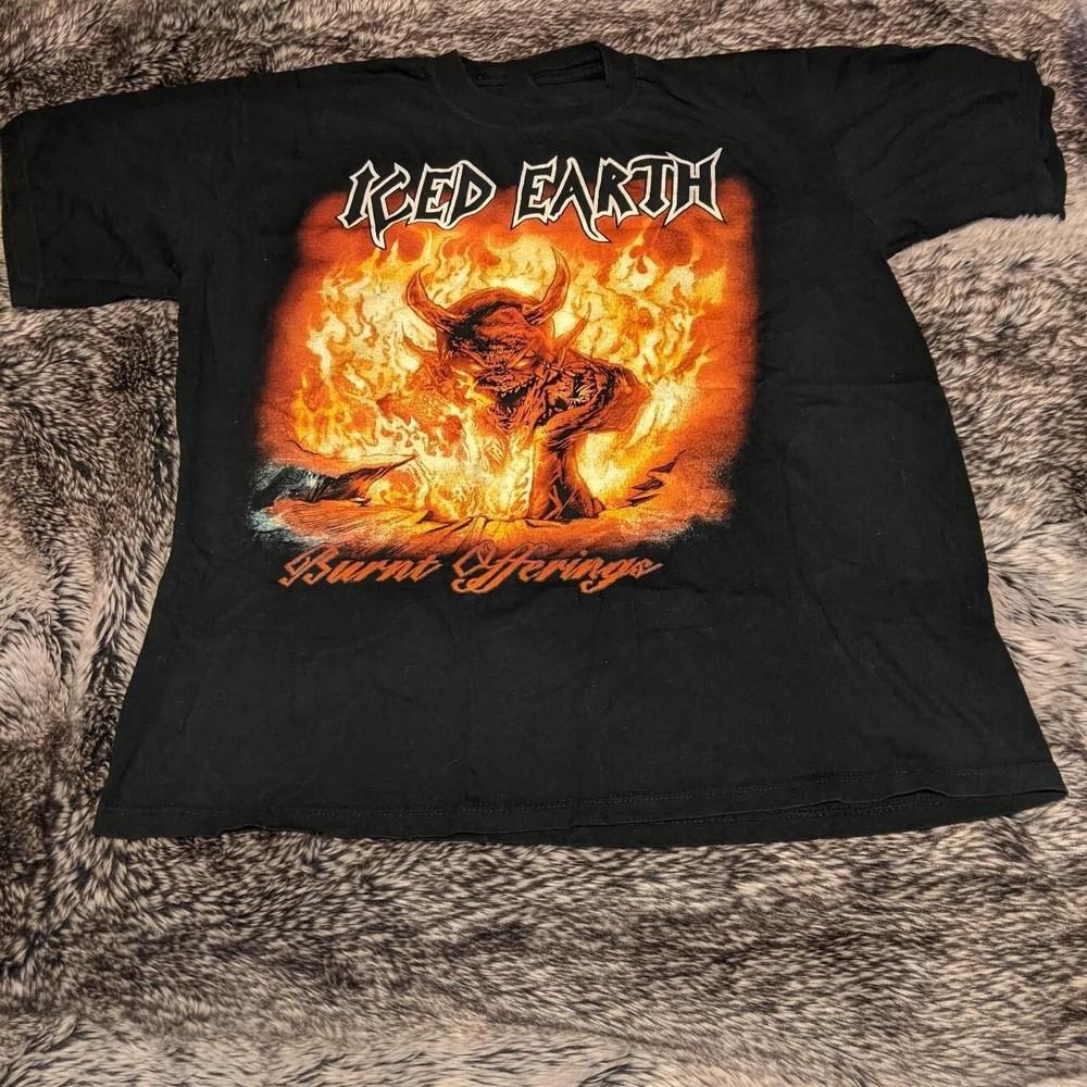 vintage Iced Earth Burnt Offerings Black Men S-234XL T-shirt M311 Unisex T-Shirt XXXXL