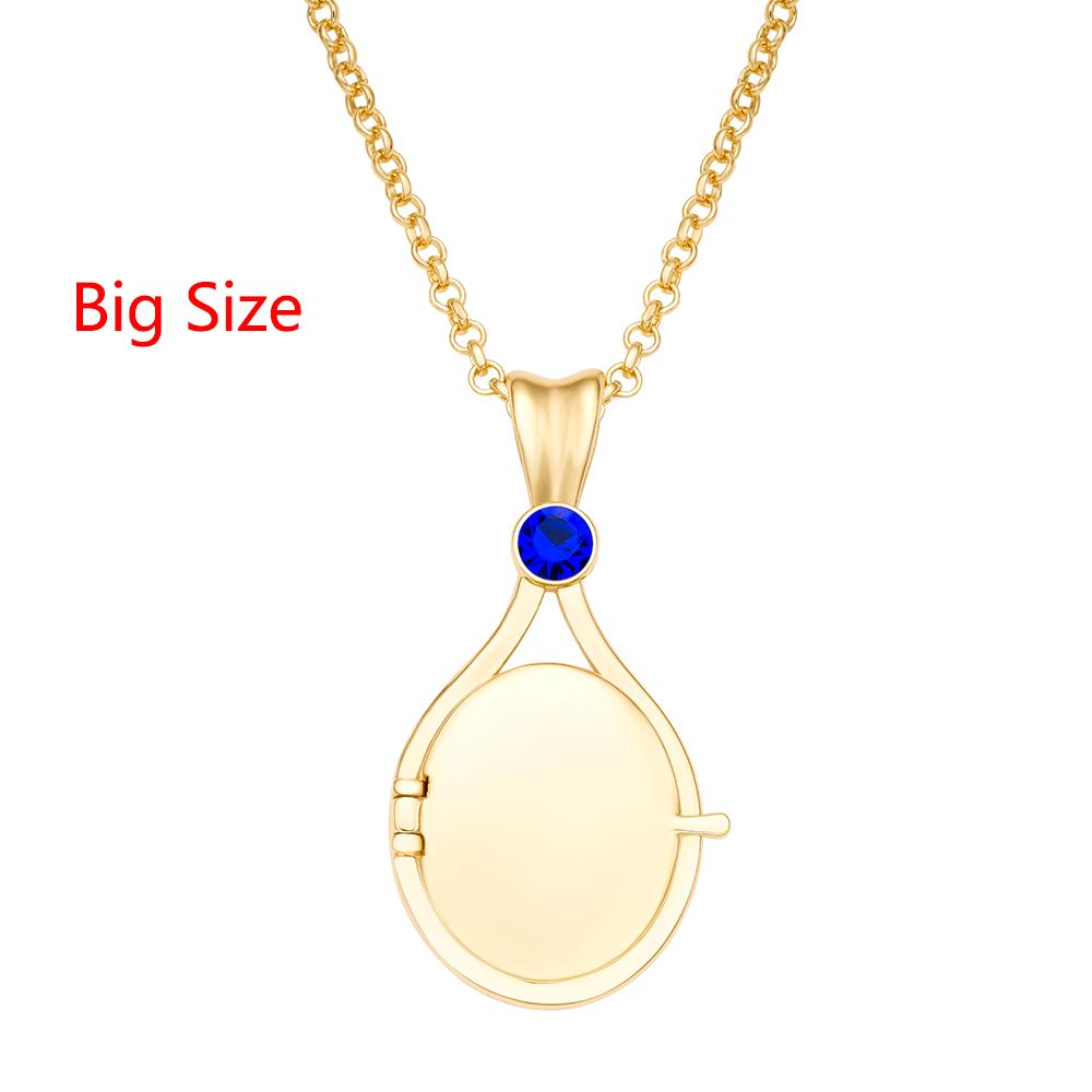 H2O Locket Pendant Necklace Mermaid Silver Color with Crystal Just Add Water Necklaces TV Movies Jewelry for Women Girls