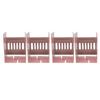 4pcs Bookends Retractable Structure Metal Flexible Regulable Slim Design Book Shelf Holder for