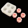4 Peças Molde de Silicone de Grau Alimentício para Fabricante DIY de Pingentes e Chaveiros Fofo Donut Cachorro Chinelo Decoração de Bolo Molde de Cera de Geléia de Fácil Liberação
