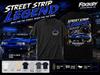 Street Strip Legend Foxbody Mustang T-Shirt and Kids Tshirt, Drag Racing Car Culture Tee