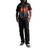 adidas Originals Manchester United Logo Stripe Pullover Short Sleeve Football Shirt Men Tops Black JF0377
