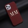 Custom Name Letter Gold Metal Genuine Leather Phone Cas for16 11 12 13 14 15Pro Max 16 15Plus XS XR Personalization Cover Luxury