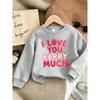 European Sizes Cute Print Pattern 0-3 Years Old  Kid Comfortable Spring Autumn Thin Round Neck Sweatshirt Strawberry Design Suitable for Outdoor Wear