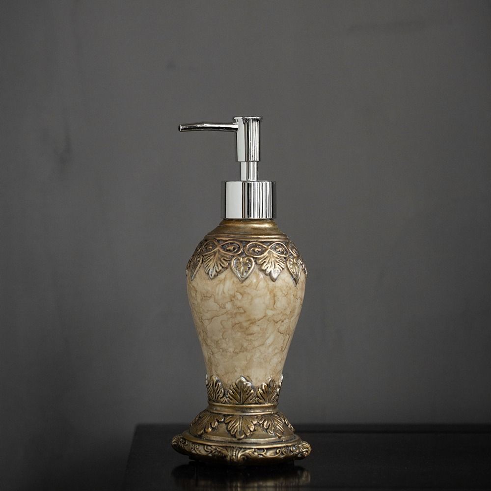 Anti-slip Retro Agate Soap Dispenser Refillable Hand Soap Jar Liquid Hand Lotion Bottle  Bedroom