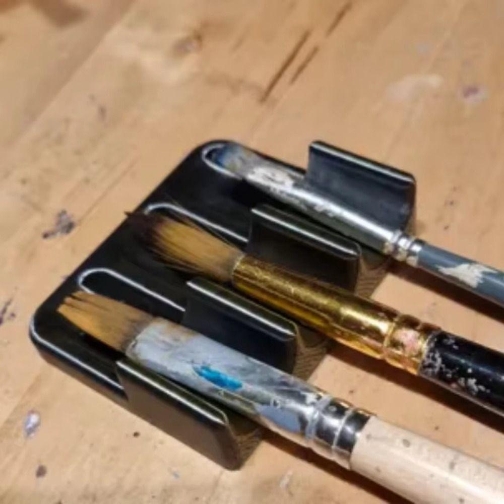 3D Printed Plastic Brush Holder Durable Rests Drip Tray Pad 3D Printing Holder  Art Display