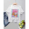 European sizes Kids Quick-Dry T-ShirtRainbow Striped Funny You're A Dumpling (2)- Suitable for Boys and Girls