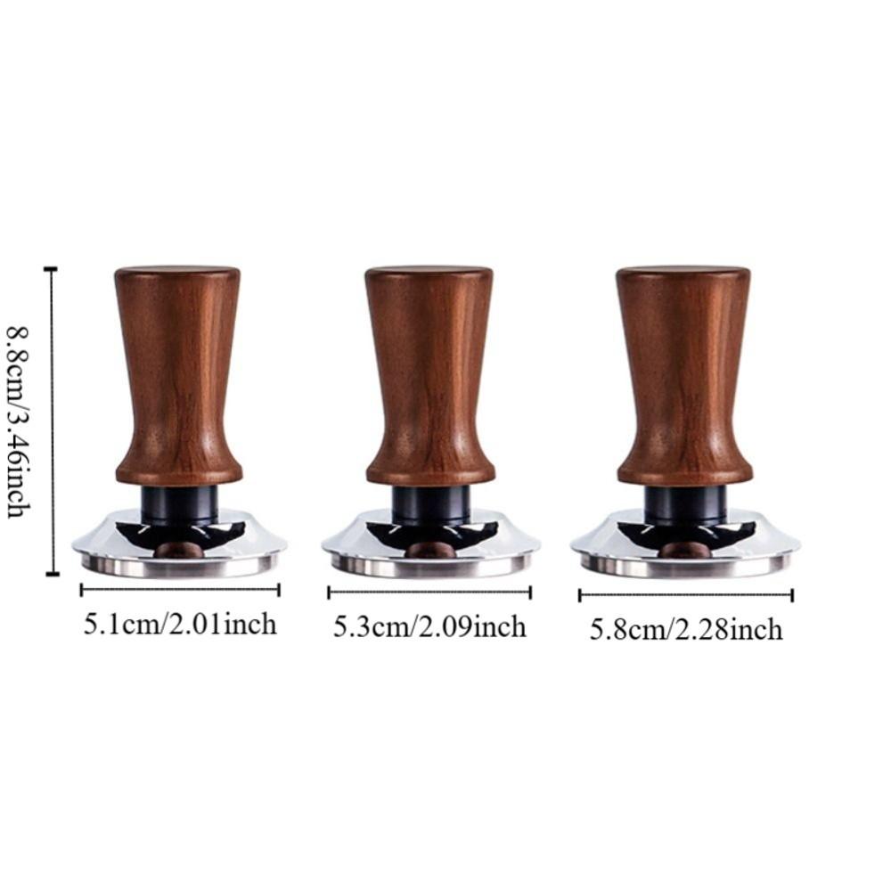 51/53/58MM Coffee Tamper Flat/threaded Bottom Coffee Powder Press Durable Coffee Leveler Cafe