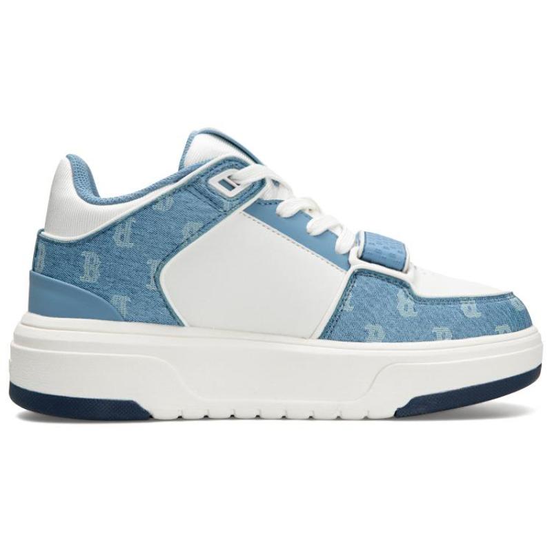 MLB Chunky Liner Mid Blue White Sneakers 3ASXCDN3N-43BLD