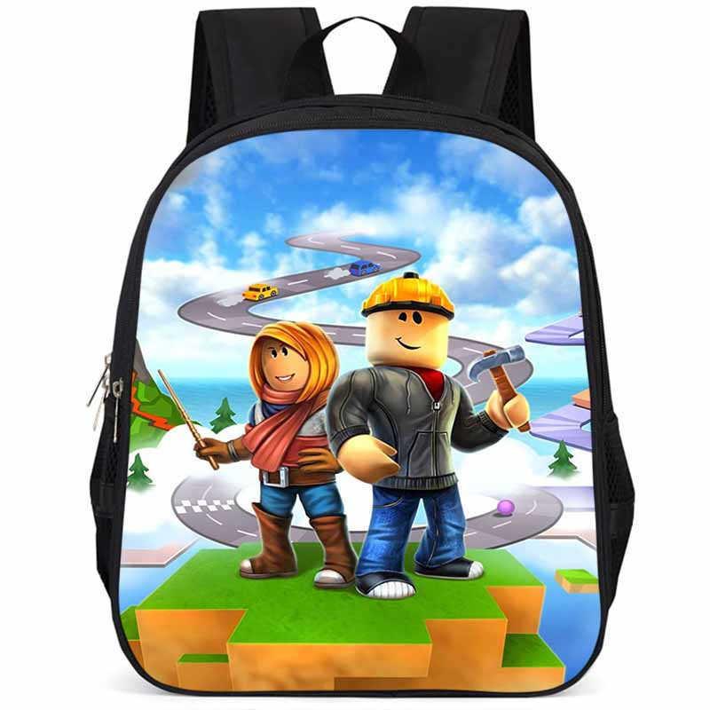 Roblox Large Capacity Lightweight Oxford Cloth School Backpack For Kids Boys Girls