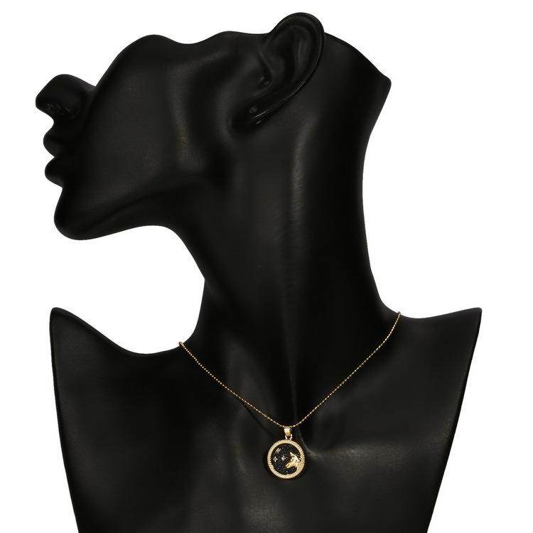 Day And Night 12 Zodiac Constellations Pendants Necklace For Women Men Virgo Libra Scorpio Sagittarius Capricorn Birthday Gift