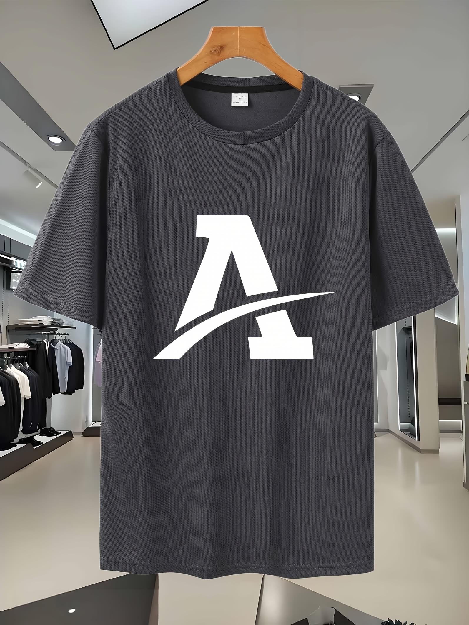 Casual Sporty T-shirt -  A  Graphic Print S