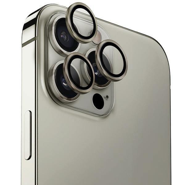Objektivglas für iPhone 16 Pro UNIQ Aluminium Titan Grau