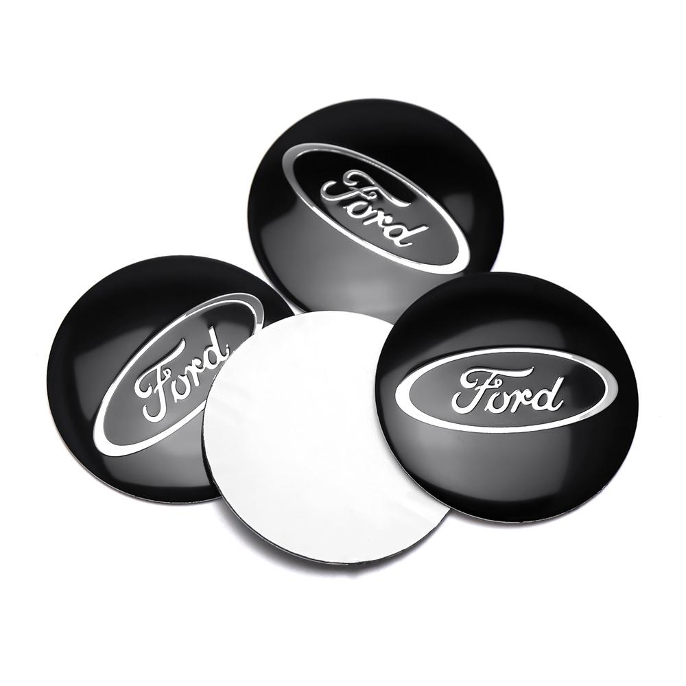 AJI1 56/60MM Car Wheel Center Hub Stickers Caps Accessories for Ford Focus 3 4 MK2 MK3 MK5 Taurus Escape Kuga Explorer Fiesta Mondeo