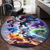 1 stuks Sonic the Hedgehog Rond Tapijt - Anime Design Stoelmat voor Kantoor, Huisdecoratie, Woonkamer