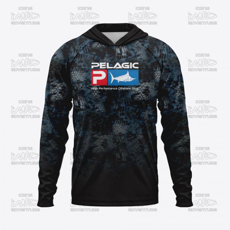 Cross Pelagic Unisex Kapuzen-Sonnenschutz-Fischereianzug mit UV-Schutz