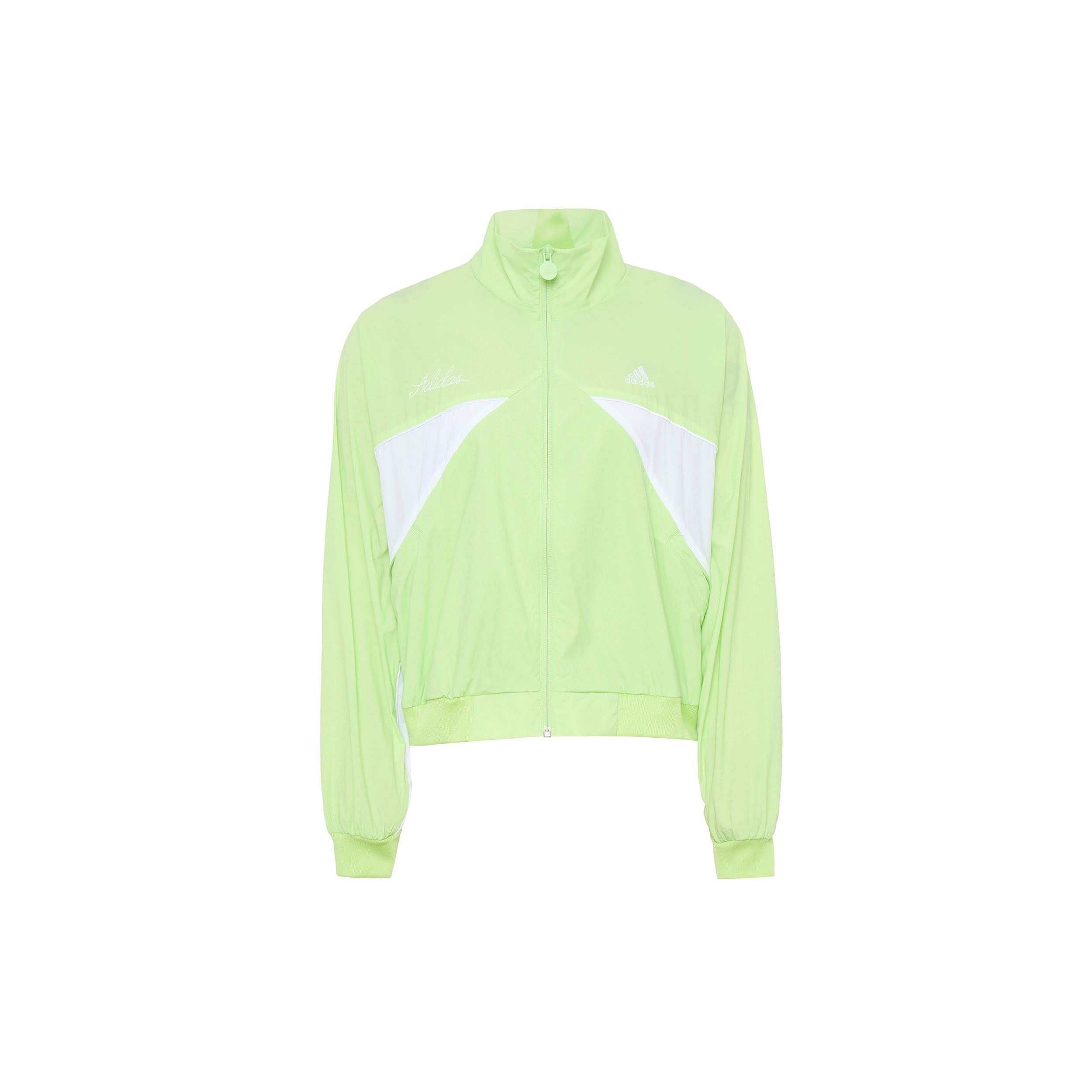 

Adidas Спортивная куртка на молнии с цветными блоками Женская верхняя одежда Зеленый IP7101 L