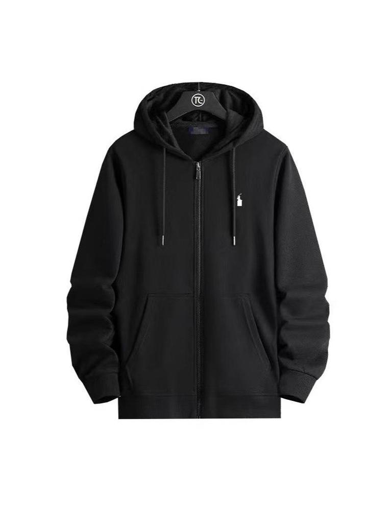 Men's Embroidered Horse Cardigan Hoodie - Spring/Autumn Jacket