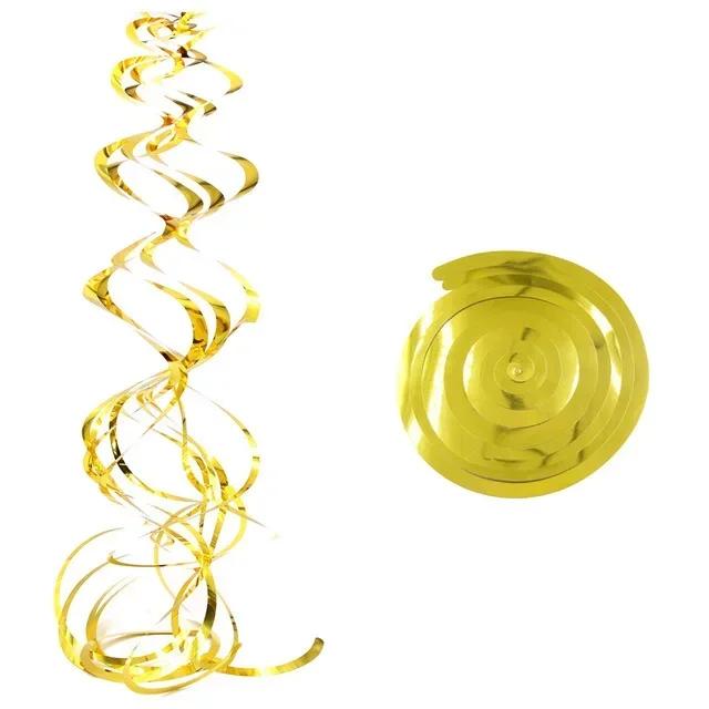6pcs Party Spiral Decoration Birthday Party Wedding Decorative Ornaments Foil Swirls Banner Tassels Garland