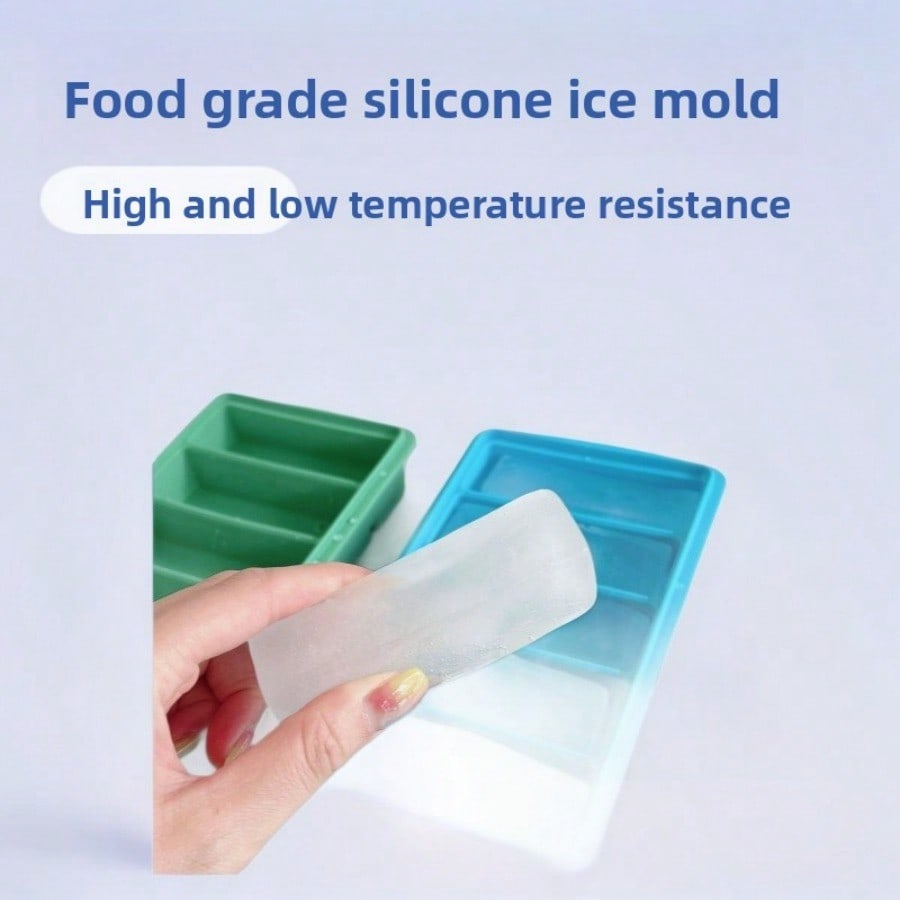 6 Grids Silicone Ice Grid Ice Cube Mold Long Popsicle Mold Ice Preservation