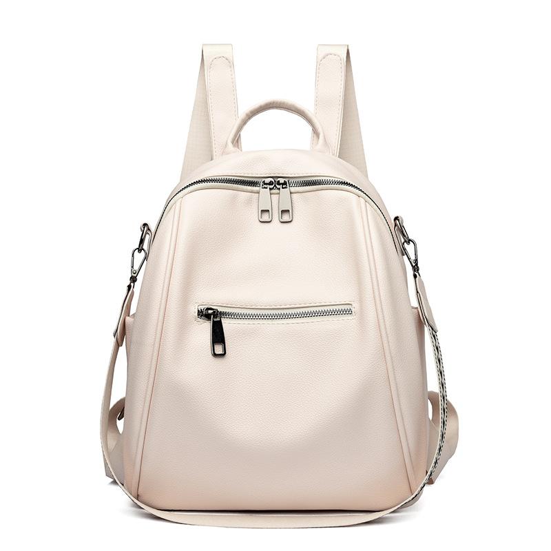 

Сумка на одно плечо, вместительная школьная сумка, повседневный дорожный рюкзак, модный женский рюкзак бежевый