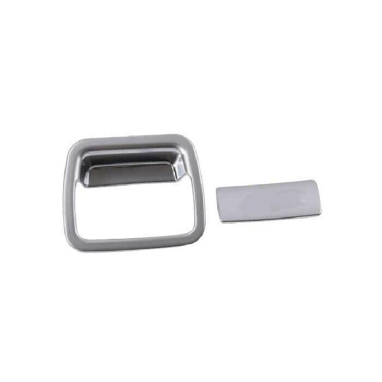 For Cadillac XT6 2020-2022 Matte Silver Co-Pilot Storage Box Handle Sticker Trim