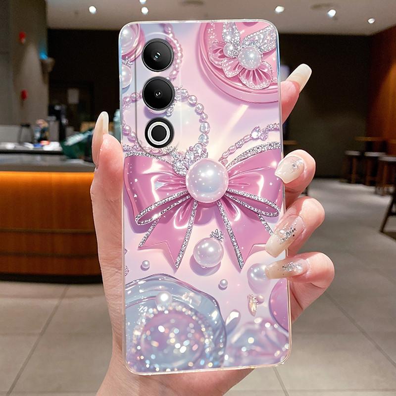 Case For OnePlus ACE 3V 2V Flower Butterfly Phone Capa OnePlus ACE3V ACE2V Funda Coque Soft Silicone Transparent TPU Jelly Cover