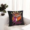 Tackle Breast Cancer Football Square Pillowcases Polyester Seat Cushion Cover Creative Decor Pillow Cover 40*40