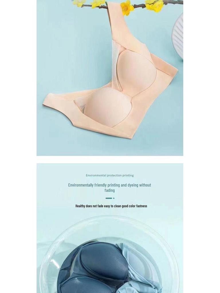 Bezešvá sportovní podprsenka z ledového hedvábí plus size s vycpávkou - Vesta bez kostic pro ženy