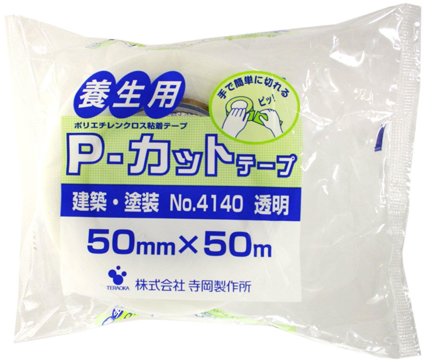 Teraoka Seisakusho TERAOKA NO.4140 P Cut Tape Architectural/Painting Curing Tape 50mm×50m