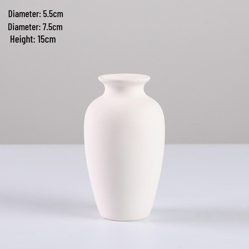 Handmade Ceramic Vase for Water Marbling and DIY Painting Activities