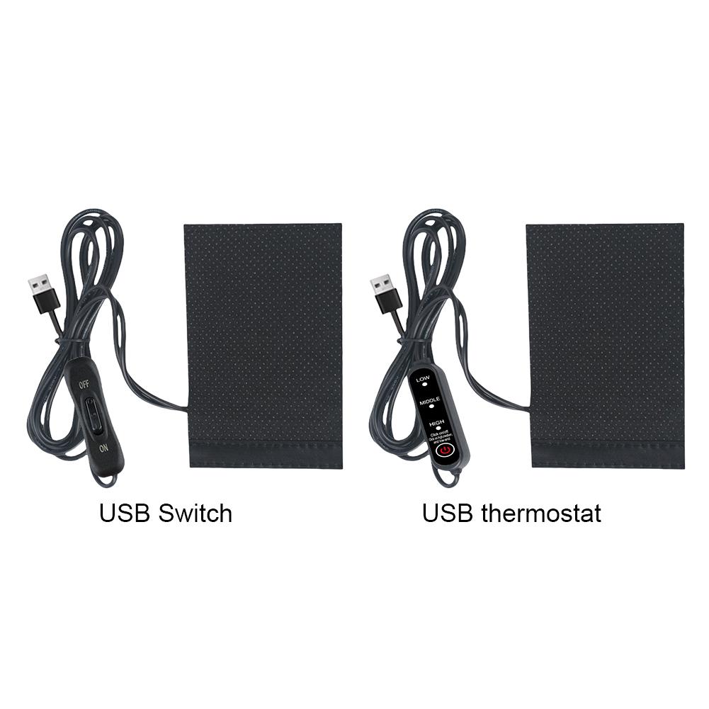 12V USB Motorcycle Heating Handlebar Cover Anti Slip Electric Heated Grip Cover Electric Heated Handle Cover for Outdoor Riding
