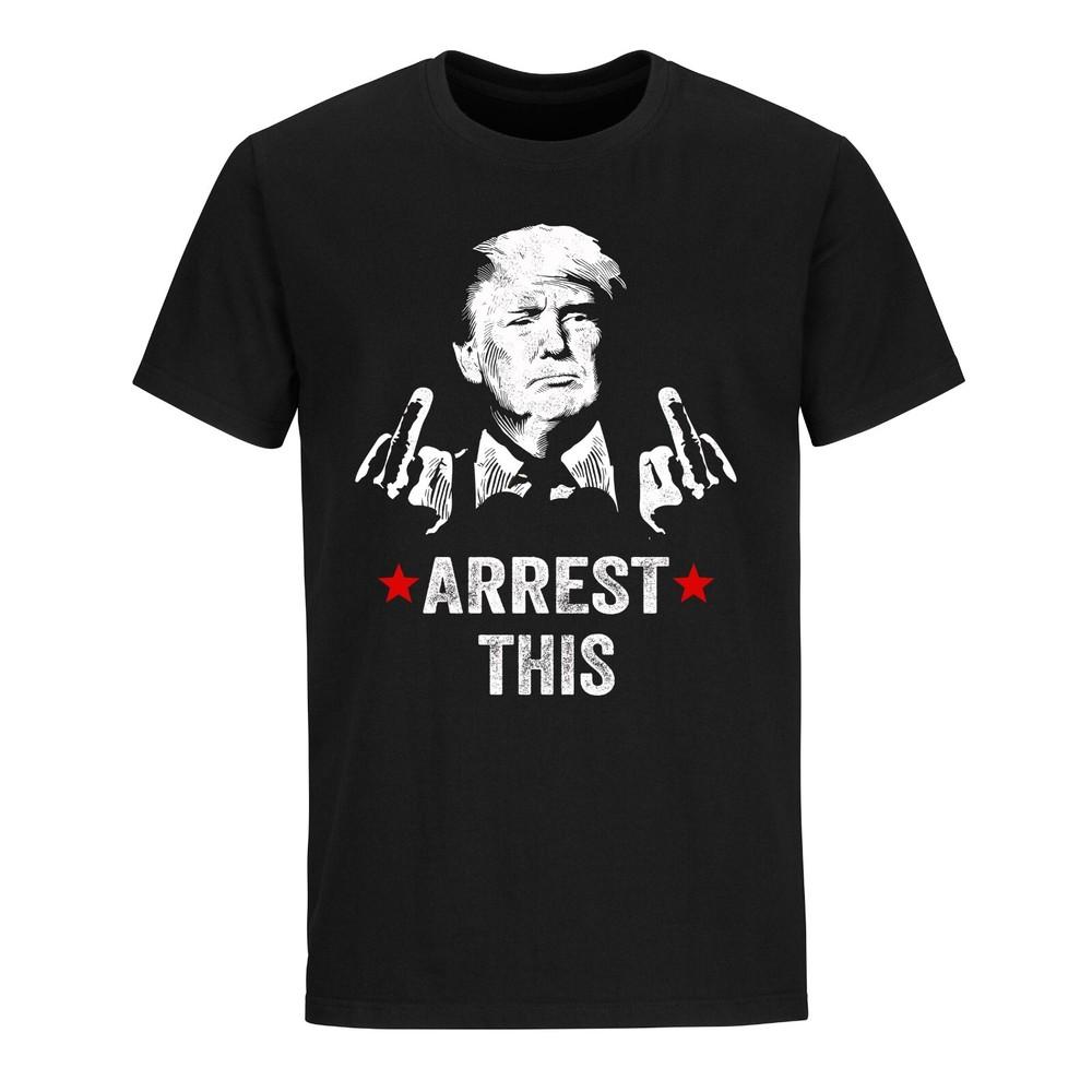 

Donald Trump 2024 Supporter Arrest This Funny Trump Middle Finger Political Tee 4XL