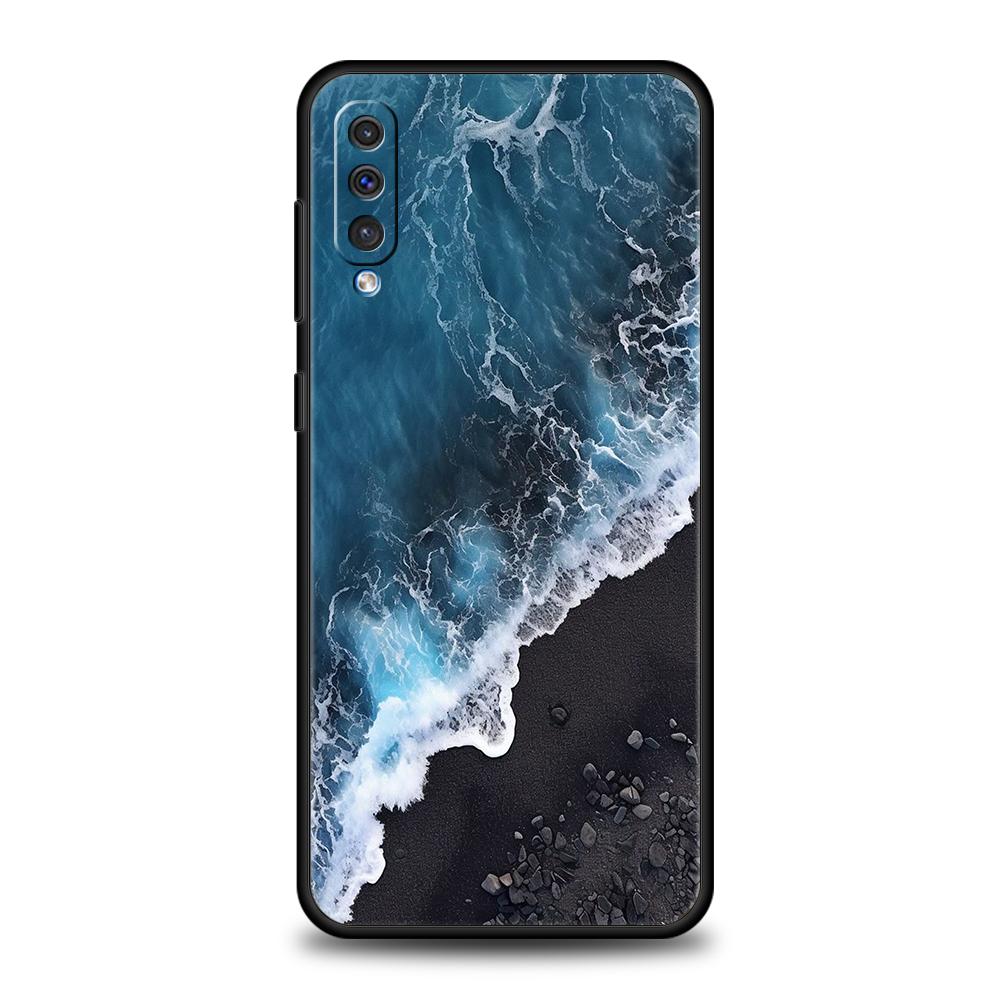 Blue Sea Ocean Waves Phone Case For Samsung A56 A36 A26 A24 A16 A14 A12 A32 A50 A70 A20E A22 A40 A34 A54 A42 A52 5G A06 Cover