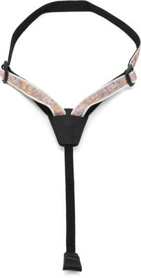 Ukulele Strap Jacquard Cradle Ukulele Strap Paisley Pattern 19UKE07 D'Addario Gray/Orange []
