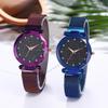 Montre-ceinture de mode pour femme Qualité Supérieure Ciel Étoilé Bracelet Magnétique Acier Inoxydable