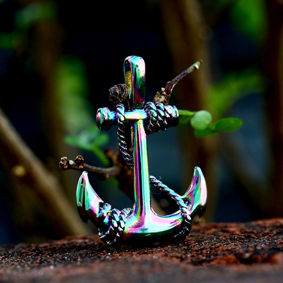Beier 2022 New Design Stainless Steel Viking Anchor Pendant For Men Women Vintage Retro Personality Jewelry