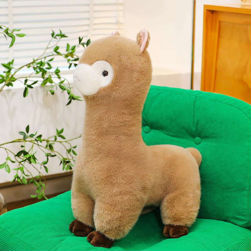 Cute Alpaca Plush Toy With Pp Cotton Filling For Kids Birthday Gift And Collection