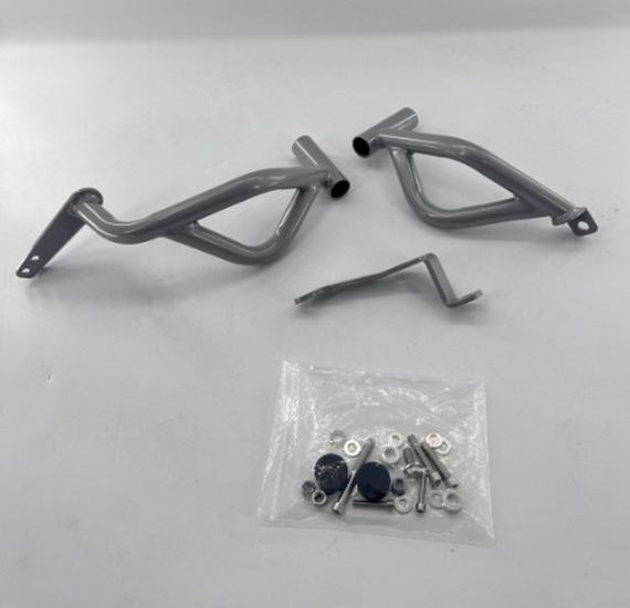 Wu Ji DS625X Crash Bars: Engine Guard, Fuel Tank Protector, Upper & Lower Anti-Fall Bars.