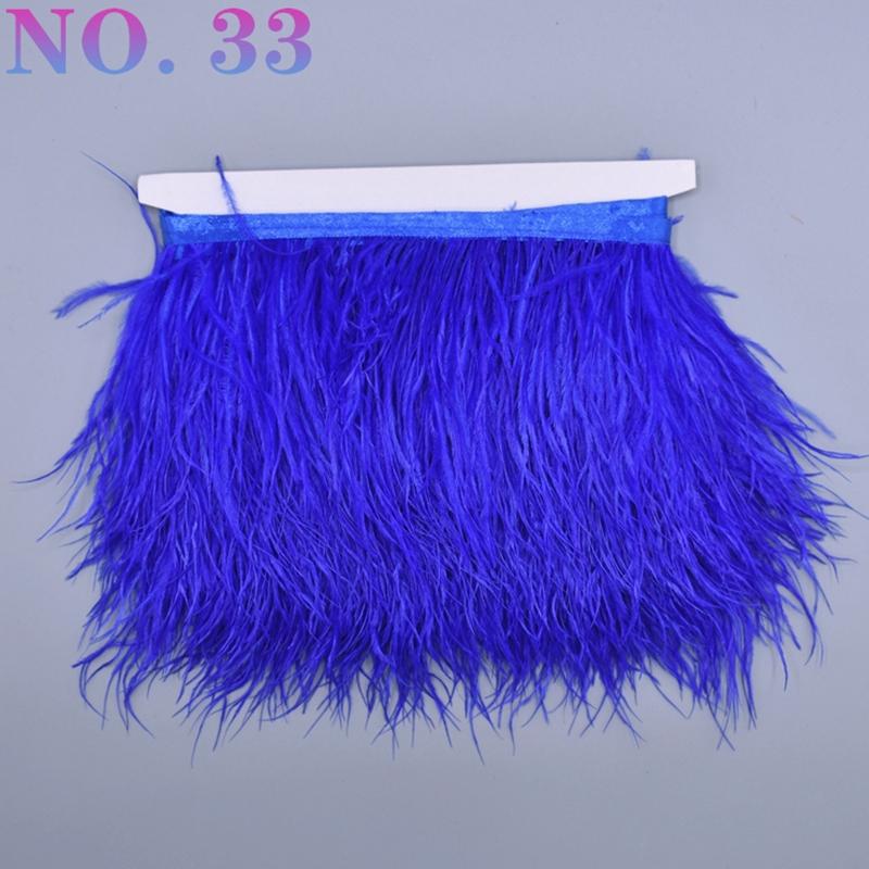 10 metrů barevná stuha z pštrosího peří 8-10 cm páska ozdoby šití kostým pštrosí peří ozdoba třásně sukně oblečení DIY dekor