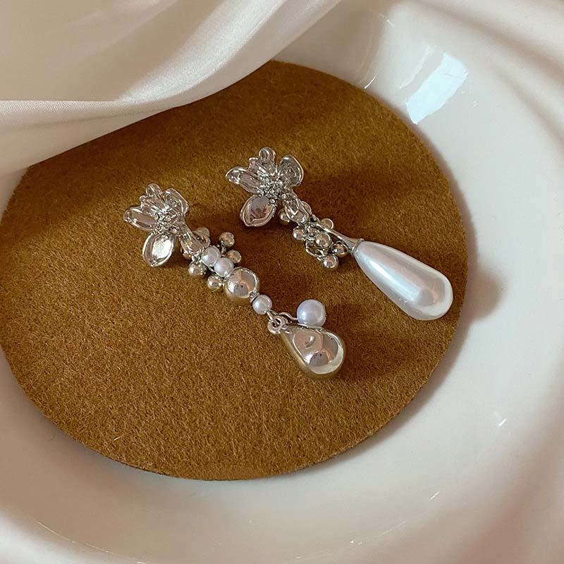 

Ретро асимметричные серьги-кисточки с цветком простые серьги-джокеры с жемчугом женские изысканные ювелирные изделия подарки как