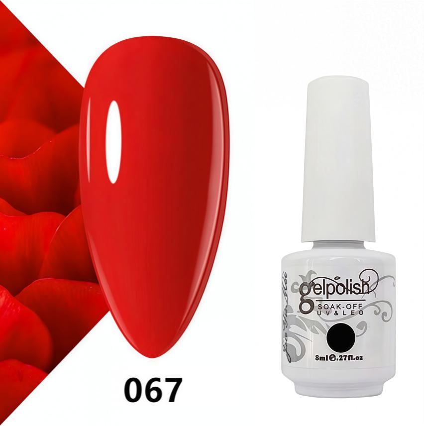 Amber Gel Polish Set: Gel Polish Manicure Kit with Whitening, Base Coat, and Sealer.