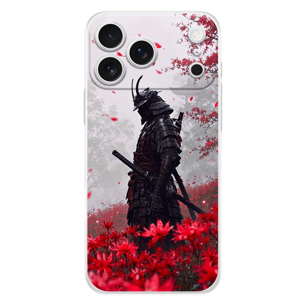 Soft Phone Case For iPhone 17 Air 16E 16 11 15 14 Pro MAX 12 13 7 8 Plus SE Easter Cover Protection Japanese Bushido Samurai
