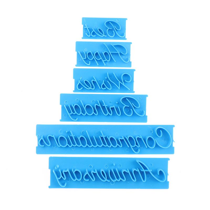 1 Sada Formiček na Pečení Dortů Písmeno Vykrajovátko na Sušenky Razítko Fondánová Forma Dekorace Dortu